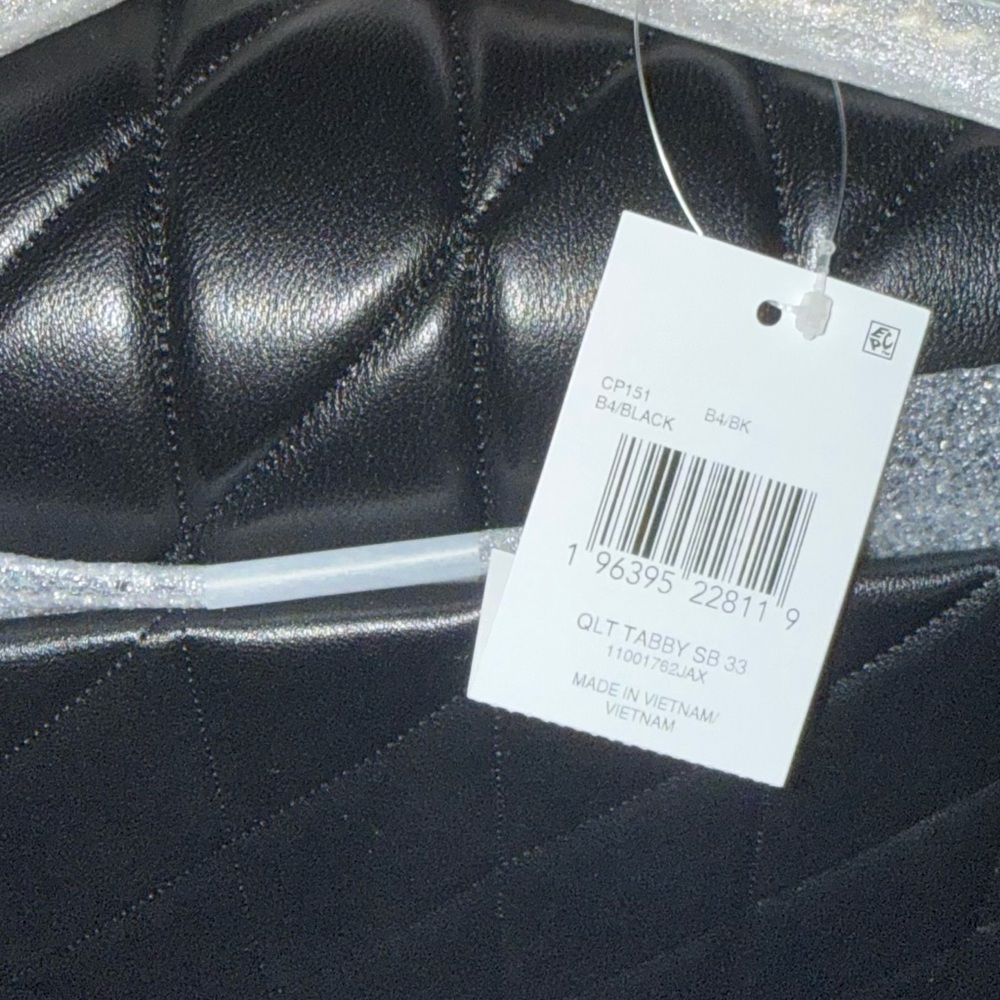 Coach Black Tabby 33 Quilted Nappa Leather Shoulder Bag CP151 $790 Retail - Picture 6 of 16